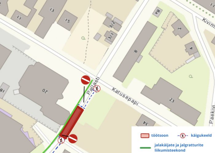 Vee- ja kanalisatsioonitööd toovad kaasa ajutised liikluspiirangud Lasnamäel Pallasti tänaval