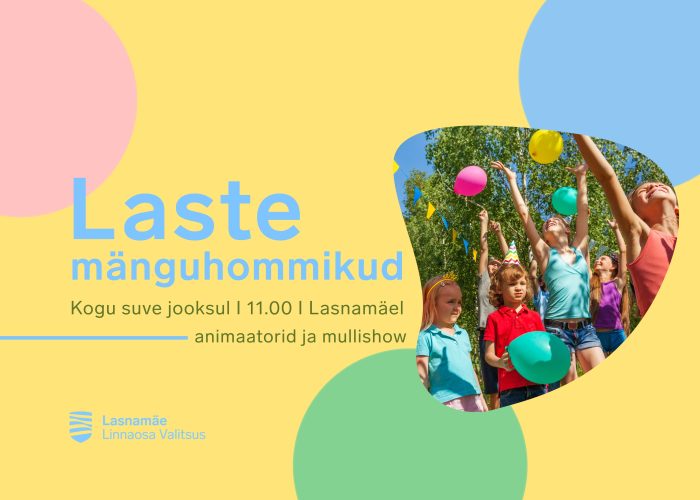 Suvised laste mänguhommikud toovad pargialadele mänge, rõõme ja mullietendusi