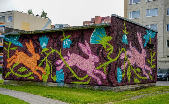 Loitsu tänava alajaama Lasnamäel kaunistab kogukonnaga loodud seinamaal