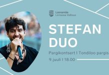 Lasnamäe Tondiloo pargis esineb Stefan Duo