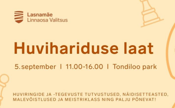 Kooliaasta algust saadab Lasnamäel esmakordselt suur huvihariduse laat