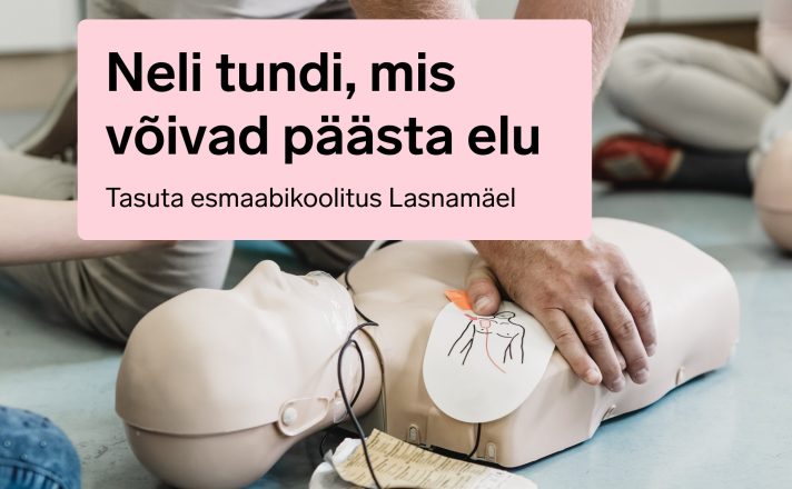 Neli tundi, mis võivad päästa elu: tasuta esmaabikoolitus Lasnamäel